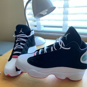 Air Jordan Retro 13GG Black White Hyper Pink
